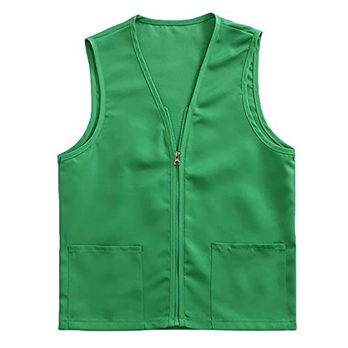 Sportweste Damen Leicht Mit Taschen - Laufjacke Damen Sommer Leicht Ärmellos Sweatjacke Kurz Arbeitsweste Mit Zipper Freizeitjacke Military-Style Strickmantel Vintage Übergangsjacke von Generisch