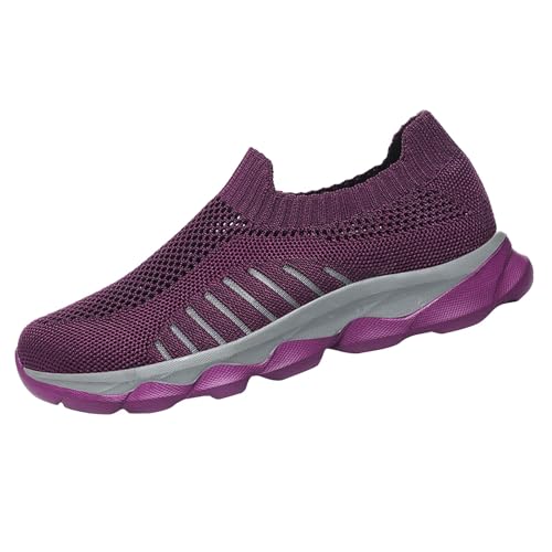 Spring and Summer Sports Shoes Atmungsaktiv Sneaker Flat Bottom Leicht Weite Laufschuhe Slip Off Walkingschuhe Light Solid Color Simple Casual Style Herren Schuhe Sommerschuhe von Generisch