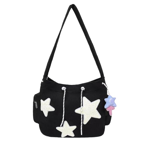 Star Totentasche - Muster Schultertasche, stilvoller Reisetasche | Tragbare Messenger -Handtasche große Kapazität Carryall für Office School Picknick von Generisch