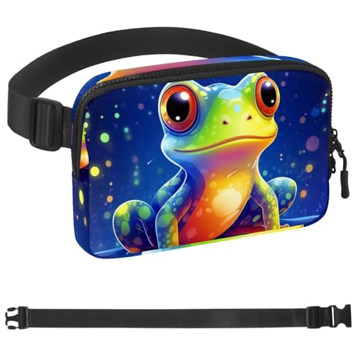 Starry Sky Frog-43 Crossbody-Bauchtasche für Damen und Herren, Gürteltasche für Reisen, Freizeit, Wandern, Radfahren, mehrfarbig, 4 x 23 x 15 cm, mehrfarbig, 1.5x9.0x5.9in/4x23x15cm von Generisch