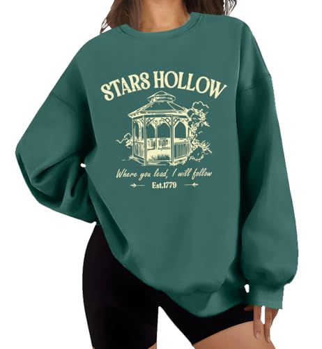 Stars Hollow Sweatshirt Stars Hollow 1779 Sweatshirt Stars Hollow Where You Lead I Will Follow Sweatshirt, grün, L von Generisch