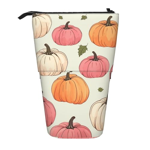 Stehendes Federmäppchen mit Kürbismotiv, für Thanksgiving, Teleskop-Federtasche, Pop-Up-Kosmetiktasche, Schreibwaren-Organizer für Schule, Büro, Reisen von Generisch