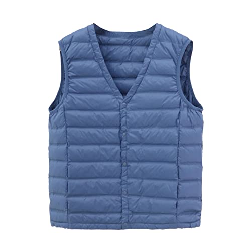 Steppweste Herren Leicht Ohne Kragen - Winterweste Herren Warm V-Ausschnitt Daunenweste Mit Knöpfen Daunenjacke Große Größen Gepolsterte Weste Gilet Steppjacke Ultraleichte Arbeitsweste Bodywarmer Steppweste Herren Leicht Ohne Kragen - Winterweste Herren Warm V-Ausschnitt Daunenweste Mit Knöpfen Daunenjacke Große Größen Gepolsterte Weste Gilet Steppjacke Ultraleichte Arbeitsweste Bodywarmer von Generisch