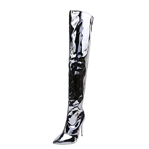 Stiefel Damen High Heels Overknees Platform Boots Plateau Fetisch Elegante Schuhe Mit Absatz Overknee Stiletto Knee Pumps Blockabsatz Trachtenschuhe Goth Glitzer Stöckelschuhe Highheels Sexy Hohe Stiefel Damen High Heels Overknees Platform Boots Plateau Fetisch Elegante Schuhe Mit Absatz Overknee Stiletto Knee Pumps Blockabsatz Trachtenschuhe Goth Glitzer Stöckelschuhe Highheels Sexy Hohe von Generisch