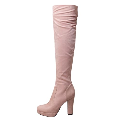 Stiefel Damen Overknees High Heels Blockabsatz Schuhe Sexy Highheels Glitzer Stöckelschuhe Platform Boots Stiletto Plateau Springerstiefel Hohe Overknee Mit Absatz Elegante Goth Pumps Fetisch Spring Stiefel Damen Overknees High Heels Blockabsatz Schuhe Sexy Highheels Glitzer Stöckelschuhe Platform Boots Stiletto Plateau Springerstiefel Hohe Overknee Mit Absatz Elegante Goth Pumps Fetisch Spring von Generisch