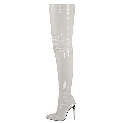 Stiefel Damen Sexy Langschaft Schwarz Lederstiefel Weitschaftstiefel High Heels mit Absatz Hohe Winterstiefel Westernstiefel Elegant Stretch Stiefel Overknees Retro Plateau Damenstiefel Lackstiefel Stiefel Damen Sexy Langschaft Schwarz Lederstiefel Weitschaftstiefel High Heels mit Absatz Hohe Winterstiefel Westernstiefel Elegant Stretch Stiefel Overknees Retro Plateau Damenstiefel Lackstiefel von Generisch