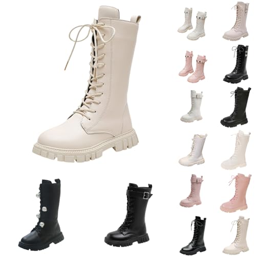 Stiefel Mädchen Klassische Schnürstiefel Für Kinder Herbst Und Winter Fashion Winterstiefel Stiefel Bequeme Weiche Sohle Kinderschuhe Für Kinder von Generisch