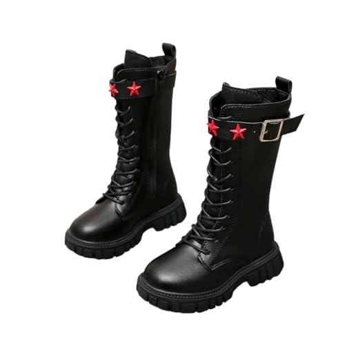 Stiefel Mädchen Klassische Schnürstiefel Für Kinder Herbst Und Winter Fashion Winterstiefel Stiefel Bequeme Weiche Sohle Kinderschuhe Für Kinder von Generisch