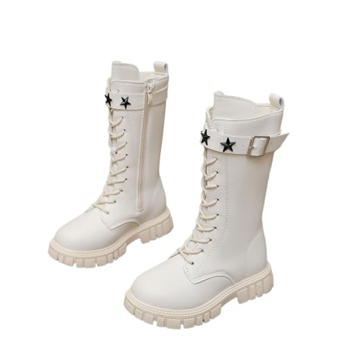 Stiefel Mädchen Klassische Schnürstiefel Für Kinder Herbst Und Winter Fashion Winterstiefel Stiefel Bequeme Weiche Sohle Kinderschuhe Für Kinder von Generisch