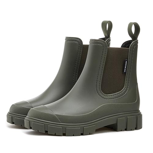 Stiefeletten Damen, Wasserdicht Gummistiefel Damen Anti-Rutsch Halbhohe Regenstiefel Ankle Chelsea Boots Atmungsaktiv Gartenschuhe Rain Boot Mode Stiefeletten, 37 Eu Stiefeletten Damen, Wasserdicht Gummistiefel Damen Anti-Rutsch Halbhohe Regenstiefel Ankle Chelsea Boots Atmungsaktiv Gartenschuhe Rain Boot Mode Stiefeletten, 37 Eu von Generisch