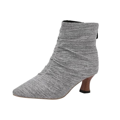 Stiefeletten Damen Gefüttert Elegant Mit Kurzer Absatz, Wildleder Kurzestiefels Bequem Spitz Ankle Boot, Mode Chelsea Boots Freizeit Niedrig Stiefel Atmungsaktiv Flache Schuhe Warme Westernstiefel Stiefeletten Damen Gefüttert Elegant Mit Kurzer Absatz, Wildleder Kurzestiefels Bequem Spitz Ankle Boot, Mode Chelsea Boots Freizeit Niedrig Stiefel Atmungsaktiv Flache Schuhe Warme Westernstiefel von Generisch