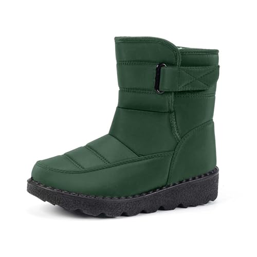 Stiefeletten Damen Gefüttert Winterschuhe Halbhohe Cowboystiefel mit Absatz Herbstschuhe Western Stylisch und Praktisch Elegant Stiefeletten Damen Gefüttert Winterschuhe Halbhohe Cowboystiefel mit Absatz Herbstschuhe Western Stylisch und Praktisch Elegant von Generisch