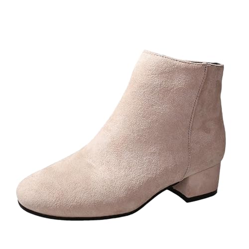 Stiefeletten Damen Kurzstiefel Mit Seitlichem Reißverschluss Mode Chelsea Kurze Stiefel Stilvoll und Elegant Wildlederstiefel Mit Kleiner Absatz Bequem Ankle Boots Herbst Winter Damenstiefel Stiefeletten Damen Kurzstiefel Mit Seitlichem Reißverschluss Mode Chelsea Kurze Stiefel Stilvoll und Elegant Wildlederstiefel Mit Kleiner Absatz Bequem Ankle Boots Herbst Winter Damenstiefel von Generisch