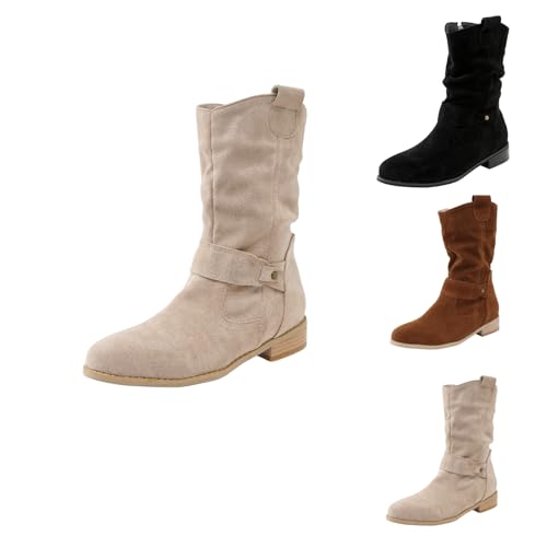 Stiefeletten Damen mit Absatz Klassisch Wildleder Halbstiefel Spitz Schlupfschuhe Niederung Stiefel Mit Schnalle Kurzstiefel Übergangsstiefel Halbhohe Ankle Boots Halbhoch Cowboy Stiefeletten Damen Stiefeletten Damen mit Absatz Klassisch Wildleder Halbstiefel Spitz Schlupfschuhe Niederung Stiefel Mit Schnalle Kurzstiefel Übergangsstiefel Halbhohe Ankle Boots Halbhoch Cowboy Stiefeletten Damen von Generisch