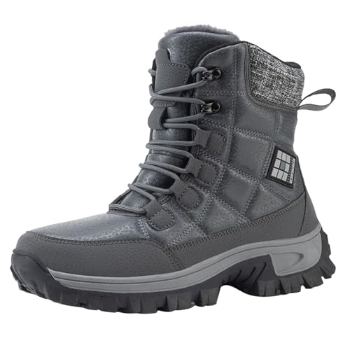 Stiefeletten Gefüttert Damen Warm Schneestiefel Boots Modisch Elegant Schlupfstiefel Elegant Kurzstiefel Winter Bequem Stiefel Für Frauen Outdoor Schneestiefel Casual Boots von Generisch