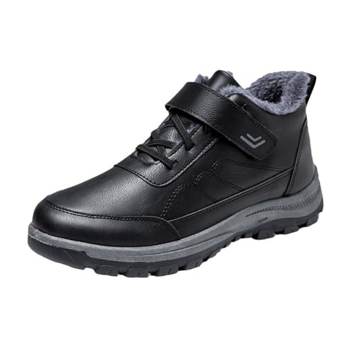 Stiefeletten Herren Leder Gefüttert, Winterboots Wärme Schneeschuhe Wasserabweisend Winterstiefel Rutschfest Wanderschuhe Weich Leicht Wanderstiefel Komfort-Turn Schnürstiefel Outdoor Stiefeletten Herren Leder Gefüttert, Winterboots Wärme Schneeschuhe Wasserabweisend Winterstiefel Rutschfest Wanderschuhe Weich Leicht Wanderstiefel Komfort-Turn Schnürstiefel Outdoor von Generisch