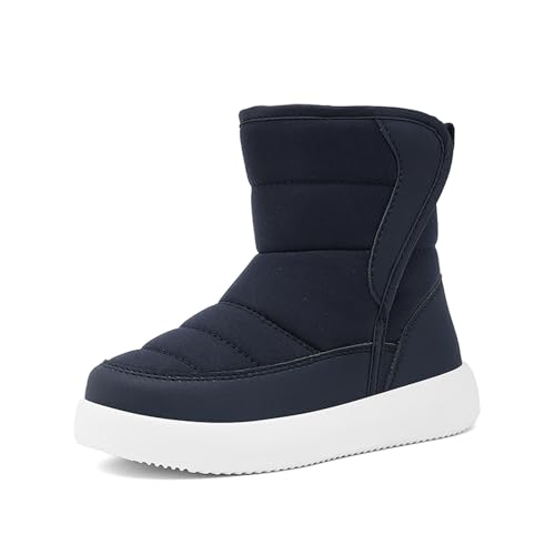 Stiefeletten Mädchen Leder Stiefel weiche Sohle Modische Flache Sommer Freizeit Einfarbig runde Zehenpartie Schnürstiefel mit Schnürsenkeln Winterstiefel Elegant Winterschuhe Mode Reißverschluss von Generisch