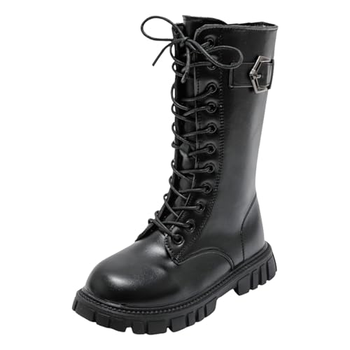 Stiefelschuh Mädchen Stiefeletten Stiefel Winter Kinder Cowboy Boots Winterstiefel Sohlen bequeme weiche Sohle Reitstiefel Dicke Schuhe Herbststiefel von Generisch