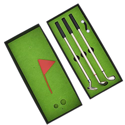 Stifte, Mini-Schreibtisch-Spielebox, Stifte-Set, Mini-Set, grüne Driving Range mit Club-Stiften, Kugeln, Flagge, Geschenk, Desktop-Dekoration von Generisch