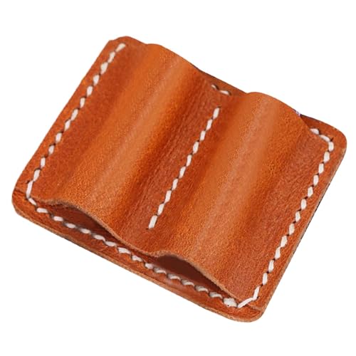 Stifthalter – PU-Reise-Notizbuch-Stifthalter, Anti-Verlust-Stifthalter, Vintage-Stiftehalter, multifunktionaler Doppelstift-Clip, Notizbuch-Bleistifthalter für Stifte von Generisch