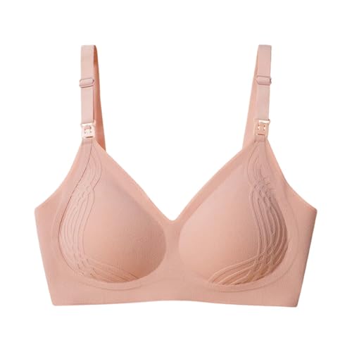 Still-BH BHS Für Damen Stillen Gepolsterter Atmungsaktiv Haltungs-BHS Anpassung Push Up BHS Stützender Sagging Wäsche Bequemes Einfarbig Lässig Bustier Schlafen Bralette (M) von Generisch