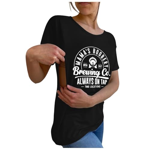 Still Tshirt Schwarz Mit Reißverschluss Umstandsmode Oberteil Mama Nursing Shirt Breastfeeding Postpartale Clothes Stillen Schwangerschaftskleidung Sommer Umstandsshirt Still Tshirt Schwarz Mit Reißverschluss Umstandsmode Oberteil Mama Nursing Shirt Breastfeeding Postpartale Clothes Stillen Schwangerschaftskleidung Sommer Umstandsshirt von Generisch
