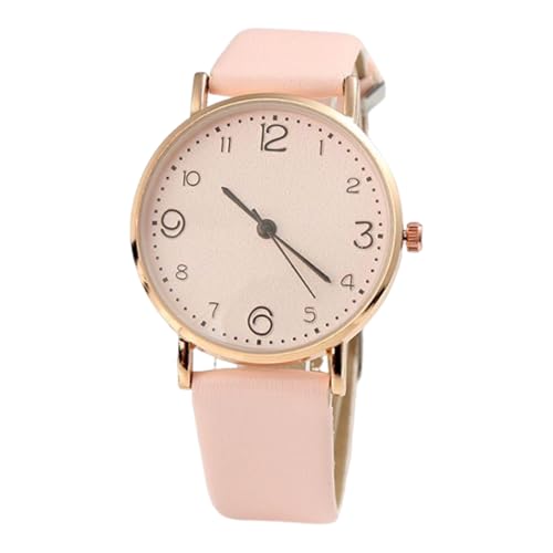 Stilvolle Damen-Armbanduhr, weiches verstellbares Armband, elegantes Design, komfortables, trendiges Timing-Werkzeug für Business, Reisen, Zuhause, Outdoor und Schule, rose, Refer to description von Generisch