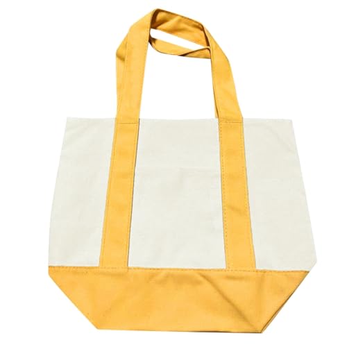 Stilvolle Unisex Canvas-Tragetasche Wiederverwendbare Baumwollleinen Einkaufstasche Einfache und Stilvolle Pendlertasche Reißverschluss oben fur Unterricht Besuchen Ausgehen Unterricht von Generisch