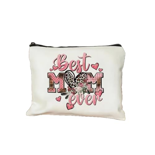 Stilvolle und langlebige Canvas-Kosmetiktasche für Reisen und den täglichen Gebrauch. Multifunktionale Reisetasche, strapazierfähiges Polyester, geruchsfrei, Make-up- oder Schreibwaren-Tasche, beige, von Generisch