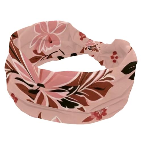 Stirnbänder für Damen, rutschfest, elastisch, Sport-Haarbänder für Damen, weiches Stoff-Stirnband für Workout, Yoga, modisches Haarzubehör, ästhetische Blätter, 1 Stück Stirnbänder für Damen, rutschfest, elastisch, Sport-Haarbänder für Damen, weiches Stoff-Stirnband für Workout, Yoga, modisches Haarzubehör, ästhetische Blätter, 1 Stück von Generisch