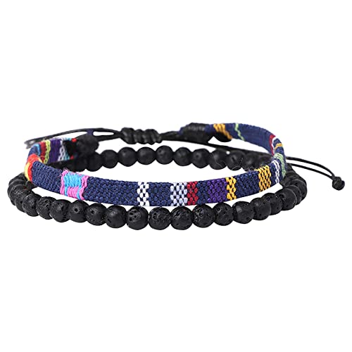 Strand-Ohrringe für Damen, Strandfestival, verstellbares Armband, 2 Stück, für Männer und Frauen, Zubehör, Vibrationsalarm, Einheitsgröße, Stoff und Stein, Kein edelstein von Generisch