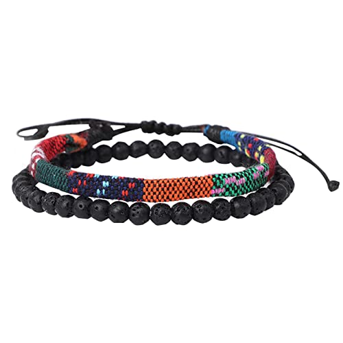 Strand-Ohrringe für Damen, Strandfestival, verstellbares Armband, 2 Stück, für Männer und Frauen, Zubehör, Vibrationsalarm, Einheitsgröße, Stoff und Stein, Kein edelstein von Generisch