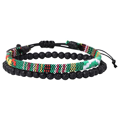 Strand-Ohrringe für Damen, Strandfestival, verstellbares Armband, 2 Stück, für Männer und Frauen, Zubehör, Vibrationsalarm, Einheitsgröße, Stoff und Stein, Kein edelstein von Generisch