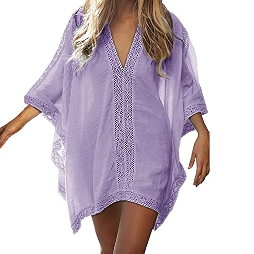 Strandkleid Damen Pareos & Strandkleider Luftig Strand Tunika Strandponcho Baggy Strandtunika Sommerkleid Sommer Bikini Cover Up Beach Dress for Women Strandbluse V-Ausschnitt Strand Kleider Strandkleid Damen Pareos & Strandkleider Luftig Strand Tunika Strandponcho Baggy Strandtunika Sommerkleid Sommer Bikini Cover Up Beach Dress for Women Strandbluse V-Ausschnitt Strand Kleider von Generisch