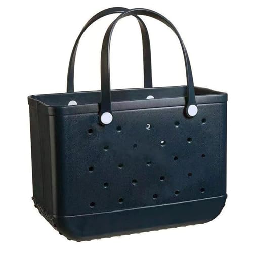 Strandtasche Aus Gummi, Waschbare Gummi-Einkaufstasche Mit Löchern, Große Strandtasche, Eva-einkaufstasche Aus Gummi Mit Löchern Strandtasche, Gummi-Tragetasche Mit Löchern, Tragbar von Generisch