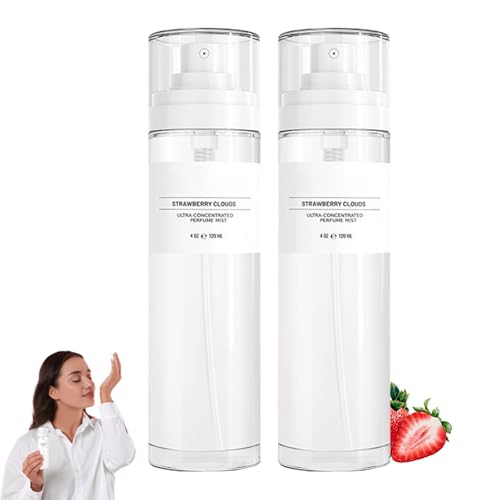 Strawberry Clouds Ultra-Concentrated Perfume Mist,Long-Lasting Fragrance with Fresh Strawberry Notes for Daily or Special Use (Strawberry-2pc) von Generisch