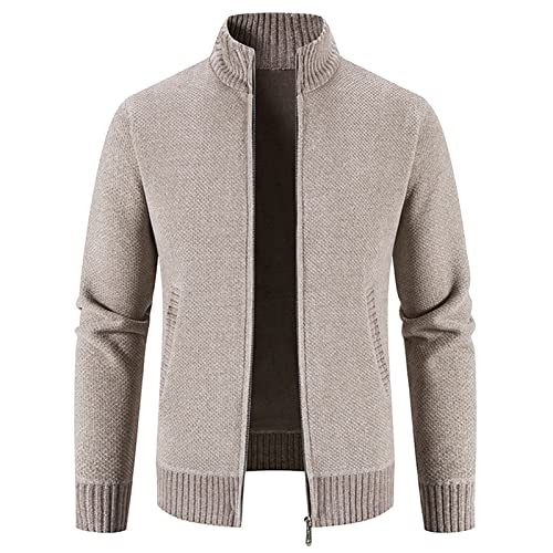 Strickpullover Herren Herren Pullover Baumwolle Strickpulli Herren Pulli Fleecepulli Herren Rollkragenpullover Herren Modische Hoodies & Sweatshirts Arbeitspullover Herren Winter von Generisch