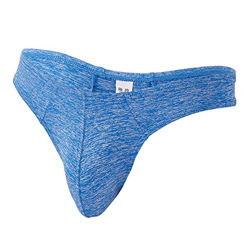 String Herren Slips Unterhosen Baumwolle Männer Slip Bambus Basic Briefs Sport Basic Slips Microfaser Männertanga Atmungsaktiv Stretch Klassischer Unterwäsche (Blau, L) von Generisch