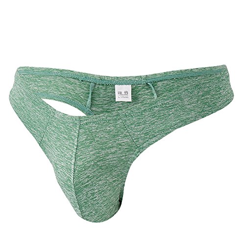 String Herren Slips Unterhosen Baumwolle Männer Slip Bambus Basic Briefs Sport Basic Slips Microfaser Männertanga Atmungsaktiv Stretch Klassischer Unterwäsche (Grün, XL) von Generisch
