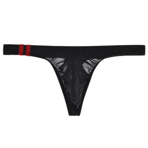 Strings Herren Transparenter Tanga aus Eisseide Slim Fit G-String Sexy Dünn Niedrig Tailliert Unterwäsche mit U-konvex Strings Herren Transparenter Tanga aus Eisseide Slim Fit G-String Sexy Dünn Niedrig Tailliert Unterwäsche mit U-konvex von Generisch