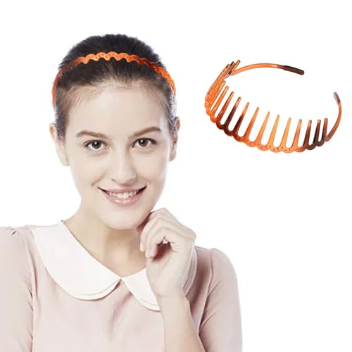 Stylische Stirnbänder Partys Stirnband, einfaches schwarz-braunes Gesichts-Spitzen-Stirnband Spinnen Haarklammer Metall (A, One Size) von Generisch