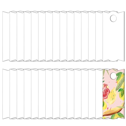 Sublimationsabzeichen für 1,2 l Becher-Deckel-Topper, Dekoration, einfache Sublimations-MDF-Blanko-Karten, Sublimationsdruck-Hartfaserplatte, Namensschilder, Rohlinge, 30 Stück von Generisch