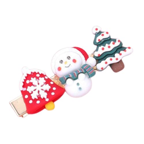 Süße Weihnachts-Haarspangen für Kinder, Weihnachts-Haarspangen für Mädchen – Niedliche Weihnachts-Haarspangen für Mädchen – Weihnachts-Haarnadeln, Acconc Broschen von Generisch