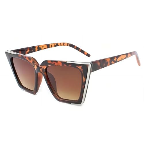 Sunglasses Women Men Oversized Sun Glasses Gradient Ladies UV400(C4 Leopard Pattern G) von Generisch
