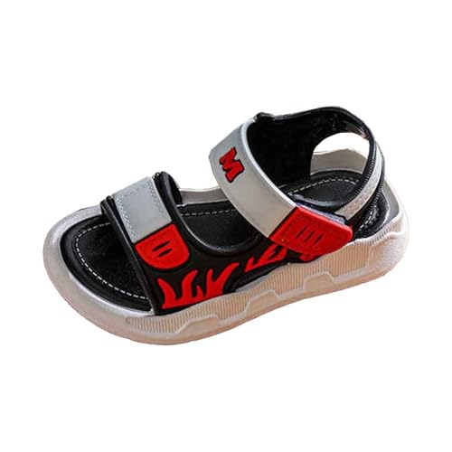 Super Fit Jungen-Sandalen für Kinder, leicht, bequem, für den Außenbereich, lässige Sommerschuhe für Kleinkinder Kinder im von 1 bis 11 Jahren Sandalen Jungen Weite W (Red, 26 Toddler) von Generisch