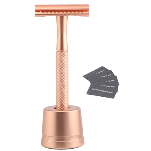 Supply Rasierer, Rasierhobel - Doppelschneide-Sicherheitsrasierer Rasiermesser - Metall-Doppelklingenrasierer, Herrenrasierer zum Rasieren, reisefreundlich von Generisch
