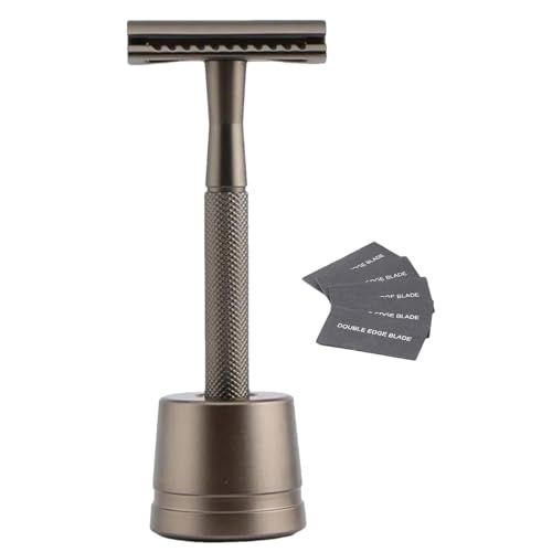 Supply Rasierer für Männer, Supply Rasierer - Safety Edge Herren-Sicherheitsrasierer,Rasierer aus Metall, Sicherheitsrasierer, Rasierer für Männer, reisefreundlich von Generisch
