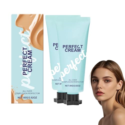 Concealer Augenringe Abdecken 2 Stück Body Coverage Perfector All-Over Complexion Perfector Creme Foundation Make Up CC Cream Gesichtscreme Damen Augen Make-Up Wasserfest Resistant Skin Tint von Generisch
