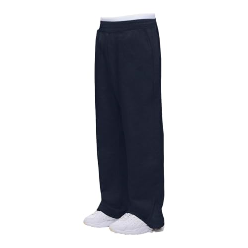 Sweatpants Herren Baggy Jogginghose Weites Bein Sporthose Lang Fleece Hose Elastische Taille Freizeithose Trainingshose Sporthosen mit Taschen Sweathose Track Pants Streetwear von Generisch