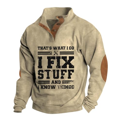 Sweatshirt Herren Sport Sweatshirt Ohne Kapuze Modische T-Shirts Für Herren Buchstabenmuster Stehkragen Herren Sweatshirt Langarm Arbeits Sweatshirt Herren Shirt Herren Knopfleiste Männer Sweatshirt Sweatshirt Herren Sport Sweatshirt Ohne Kapuze Modische T-Shirts Für Herren Buchstabenmuster Stehkragen Herren Sweatshirt Langarm Arbeits Sweatshirt Herren Shirt Herren Knopfleiste Männer Sweatshirt von Generisch